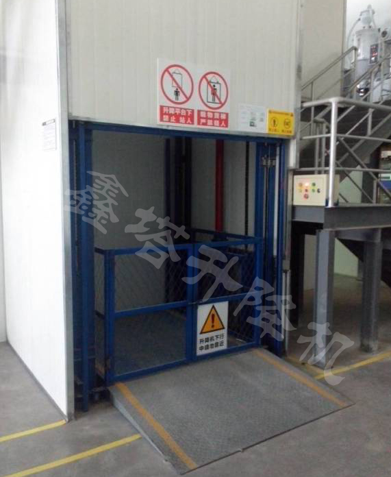 無地坑的導軌式升降貨梯 無地坑的導軌式升降貨梯